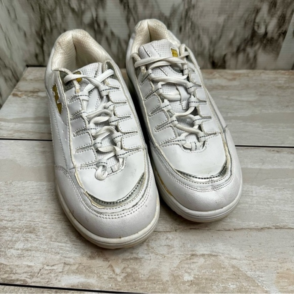 Fila Sculpt N Tone Women Sz 9 White Walking Athletic Sneakers Shoes Normcore Dad